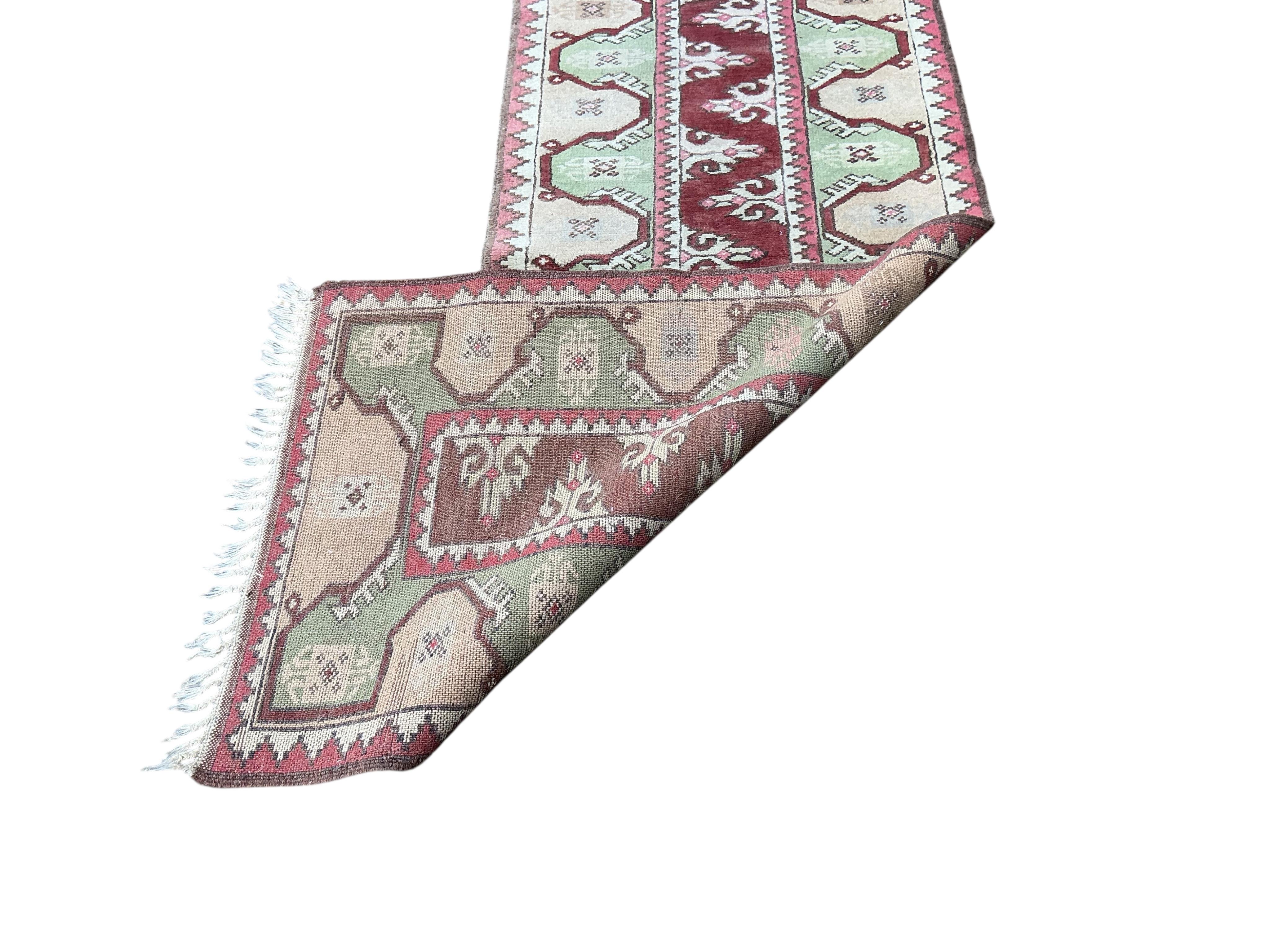 A Turkish polychrome runner, 270 x 72cm
